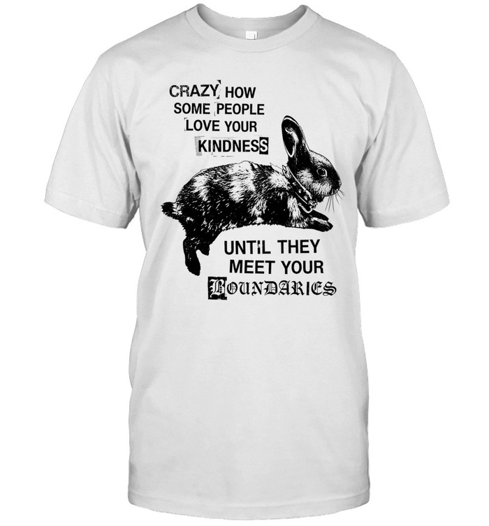 Rabbit crazy how some people love your kindness until they meet your boundaries Unisex T-Shirt