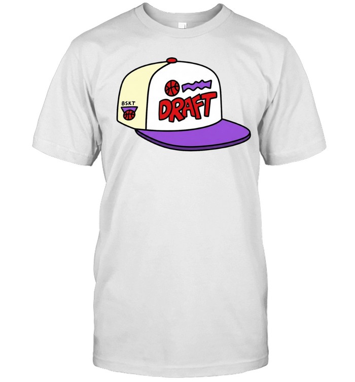 Retro Cartoon Style Basketball Draft Trucker Hat Illustration Red Unisex T-Shirt