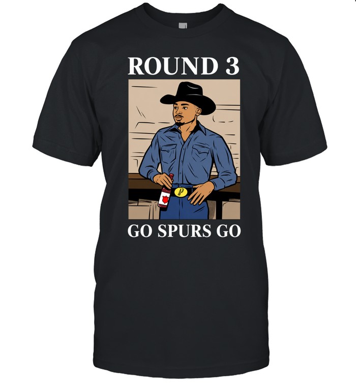 San Antonio Spurs Cowboy Go Spurs Go Finals 2026 Round 3 Unisex T-Shirt