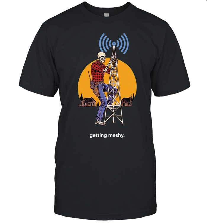 Skeleton getting meshy Unisex T-Shirt