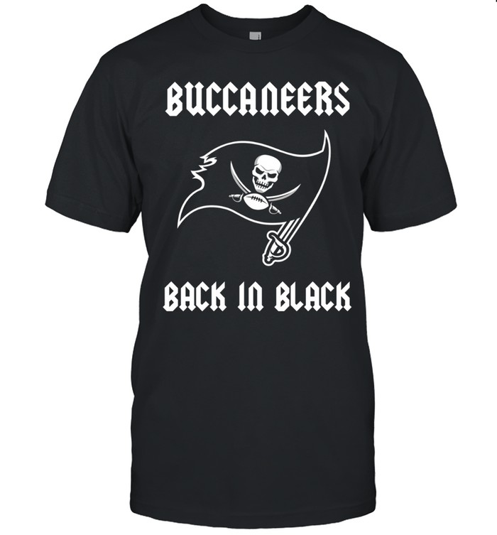 Tampa Bay Buccaneers back in black logo Unisex T-Shirt