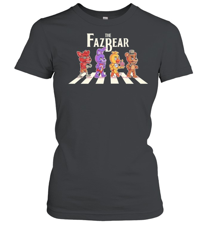 The Fazbear Foxy Bonnie Chica and Freddy crossing road Women T-Shirt