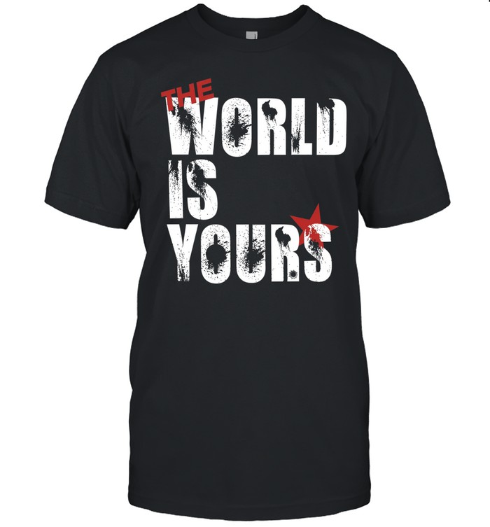 The world is your bullethole Unisex T-Shirt