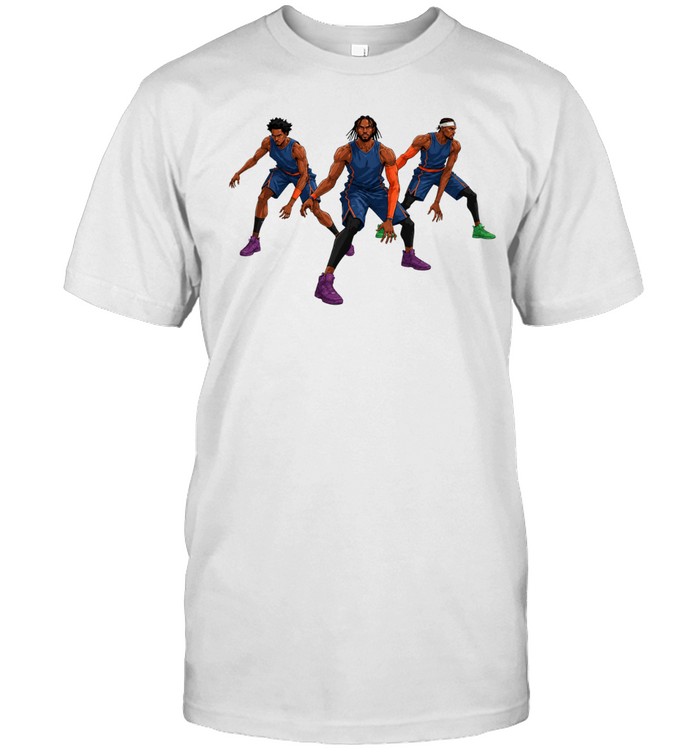 Triple Threat Defensive Stance Minimalist Geometric Unisex T-Shirt
