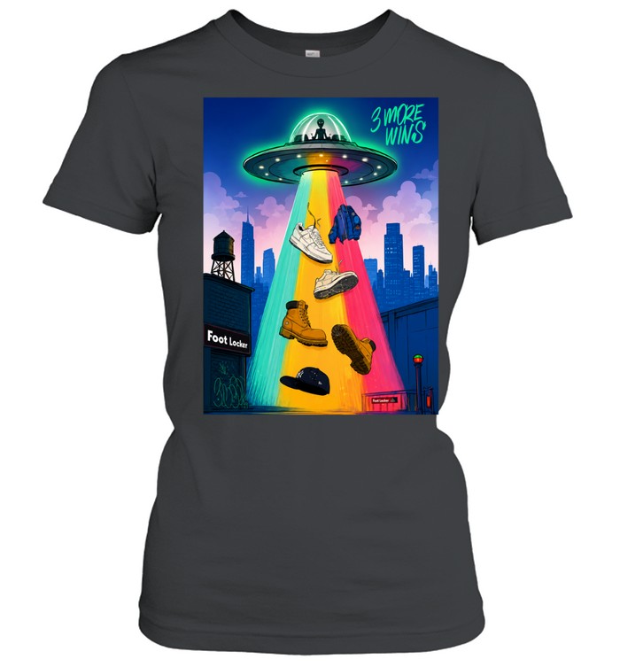 Victor Wembanyama 3 More Wins UFO Abduction Women T-Shirt