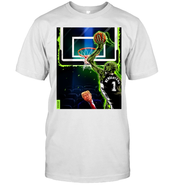 Victor Wembanyama Alien Dunk President Trump Finals 2026 Unisex T-Shirt