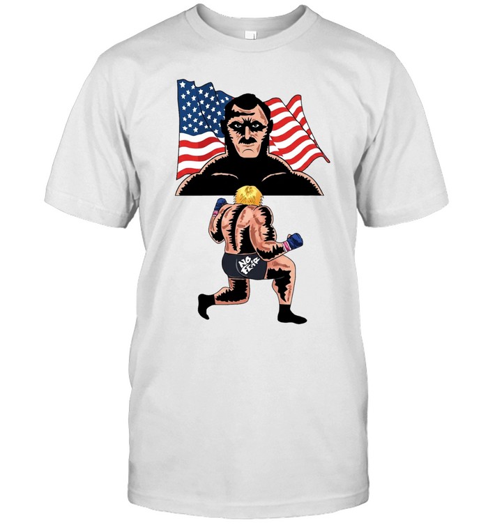 Vintage No Fear American Flag Bodybuilding Wrestling Retro Unisex T-Shirt