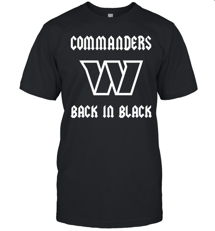 Washington Commanders back in black logo Unisex T-Shirt