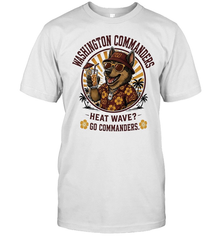 Washington Commanders heat wave beach vibes mascot Unisex T-Shirt