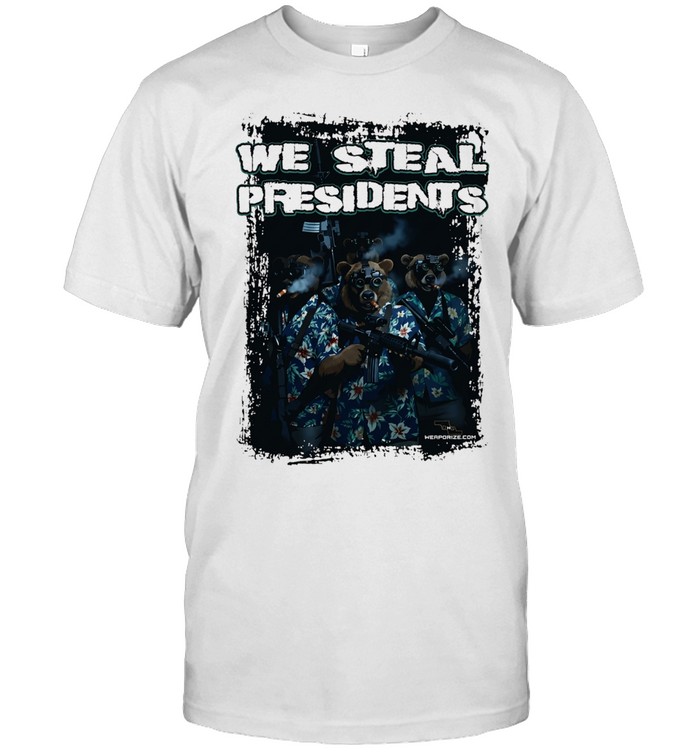 We Steal Presidents tactical bears smoking cigars in hawaiian Unisex T-Shirt