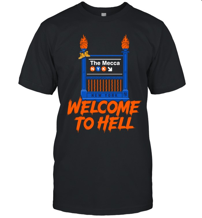 Welcome To Hell The Mecca Subway Sign Basketball Unisex T-Shirt