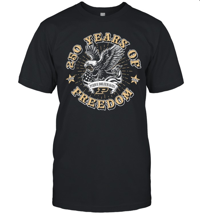 250 Years of Freedom Purdue Boilermakers 1776 2026 American Eagle Patriotic Unisex T-Shirt
