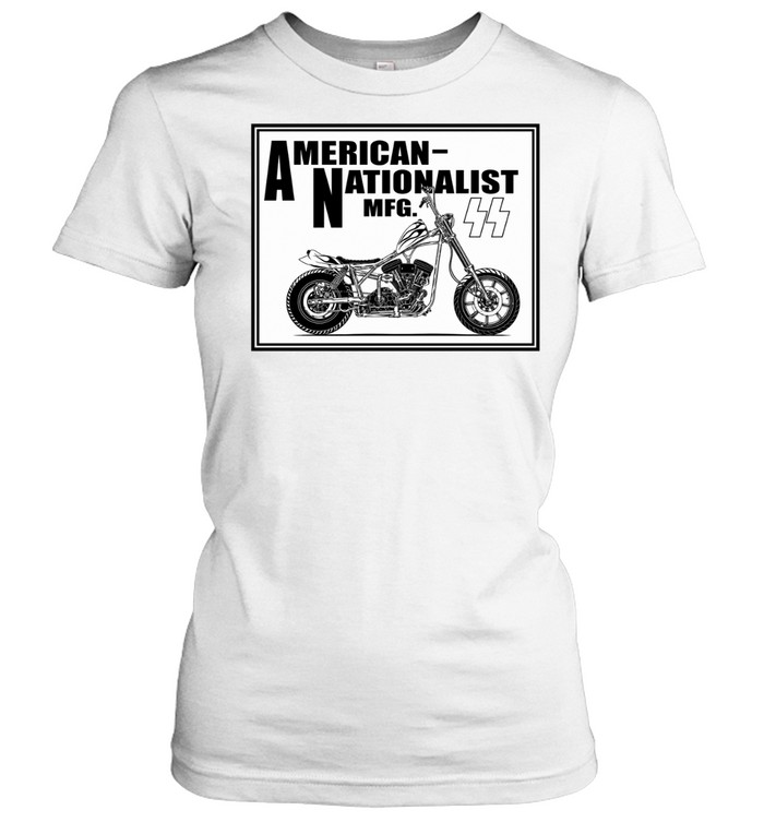 American Nationalist Mfg Biker Motorcycle Women T-Shirt