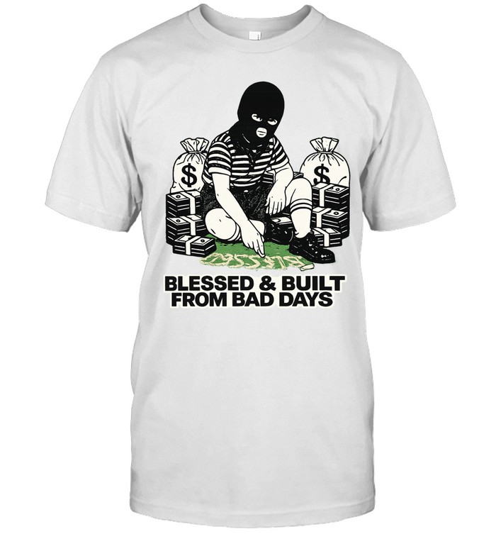 Blessed and Built from Bad Days Masked Boy Unisex T-Shirt