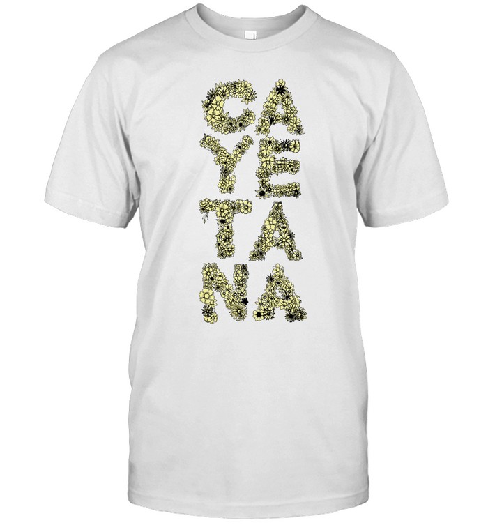 Cayetana Floral Typography Flower Letters Unisex T-Shirt
