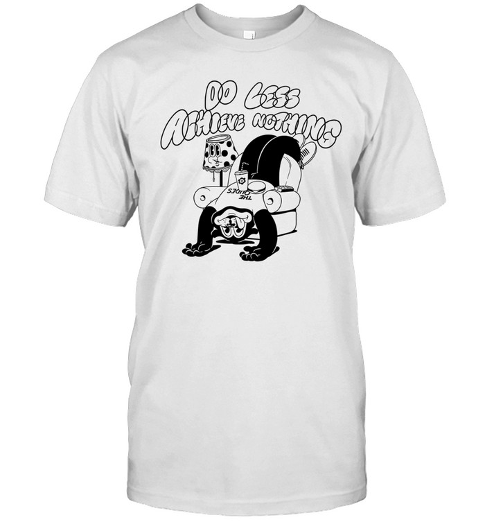 Do Less Achieve Nothing Funny Lazy Retro Cartoon Character Couch Slacker Unisex T-Shirt