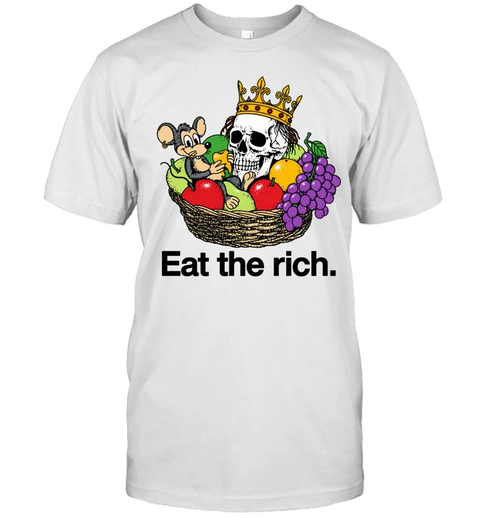 Eat the Rich Rat and Skull Fruit Basket Unisex T-Shirt