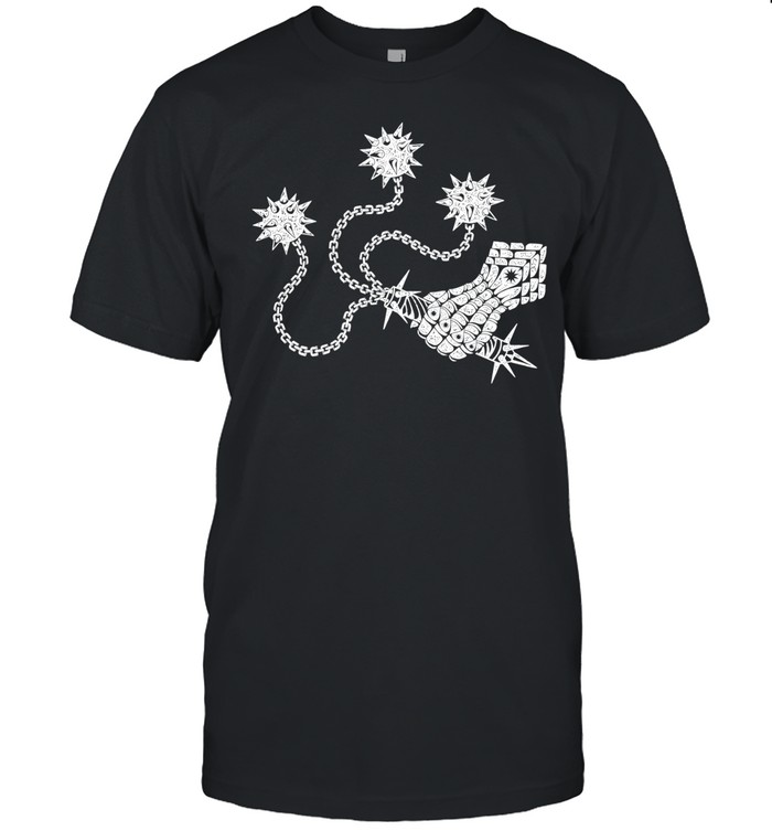 Flail Relaxed Faded medieval weapon spiked mace Unisex T-Shirt