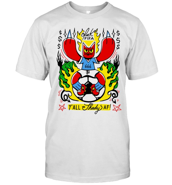 Fuck FIFA 666 Devil Cat Y’all Shady AF Soccer Unisex T-Shirt