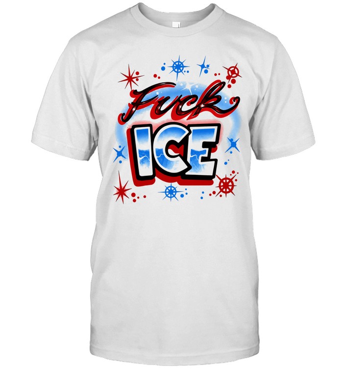 Fuck ICE Airbrush Style protest activism Unisex T-Shirt