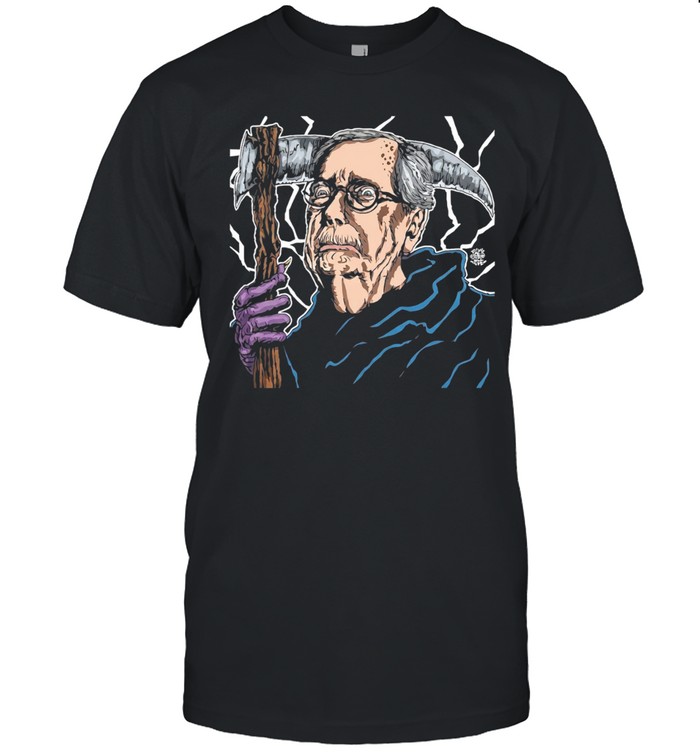 Grim Reaper Mitch McConnell Political Satire Dark Humor Cartoon Unisex T-Shirt