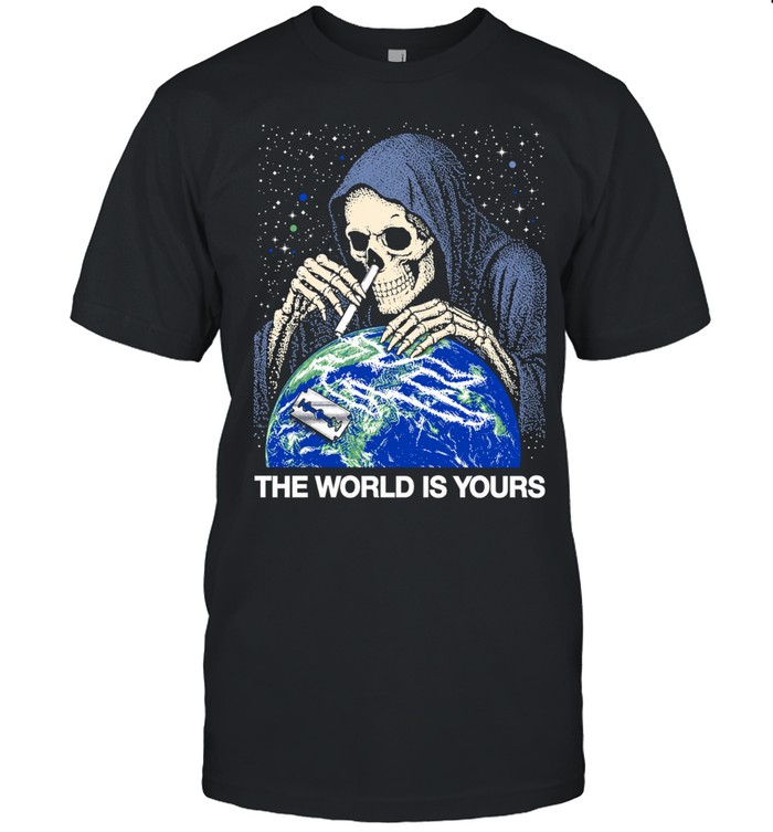 Grim Reaper The World Is Yours Skull Dark Art Unisex T-Shirt