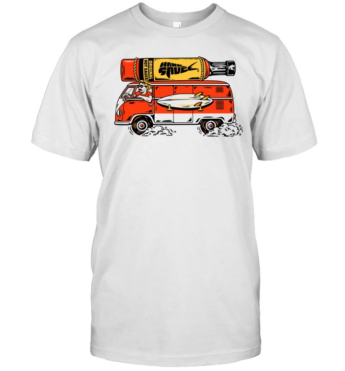 Hank Sauce Hot Sauce Surfing Van Vintage Retro Cartoon Unisex T-Shirt