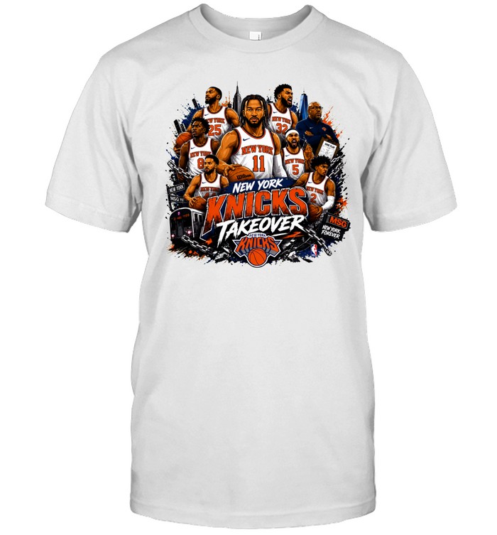 Jalen Brunson and all players New York Knicks Takeover Cartoon Unisex T-Shirt