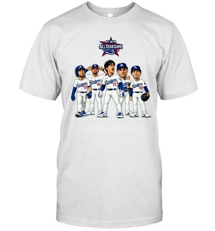 LA Dodgers Shohei Ohtani Freddie Freeman Max Muncy Andy Pages and Yoshinobu Yamamoto Unisex T-Shirt
