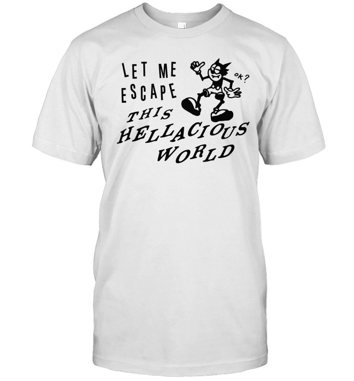 Let Me Escape This Hellacious World Cartoon Cat Unisex T-Shirt