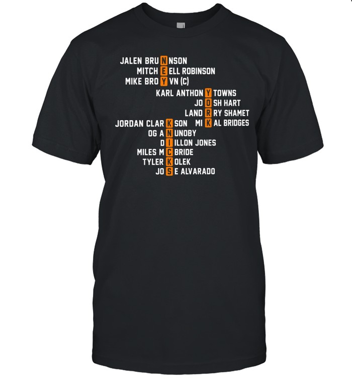 New York Knicks roster name puzzle Unisex T-Shirt