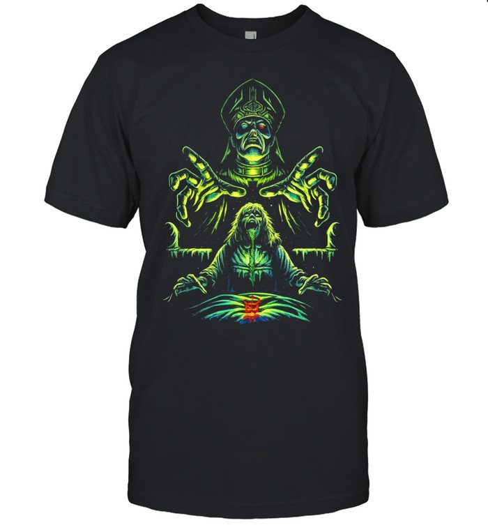 Papa Emeritus Exorcist Horror Green Neon Heavy Metal Rock Unisex T-Shirt
