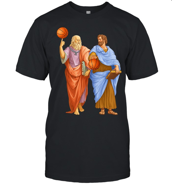 Plato And Aristotle Playing Basketball Unisex T-Shirt