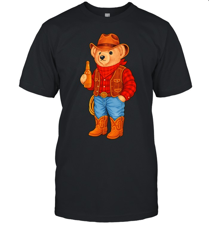 Polo Bear Cowboy Western Style Unisex T-Shirt