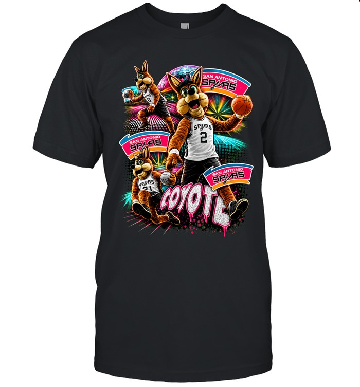 San Antonio Spurs spirit Coyote mascot graphic Unisex T-Shirt