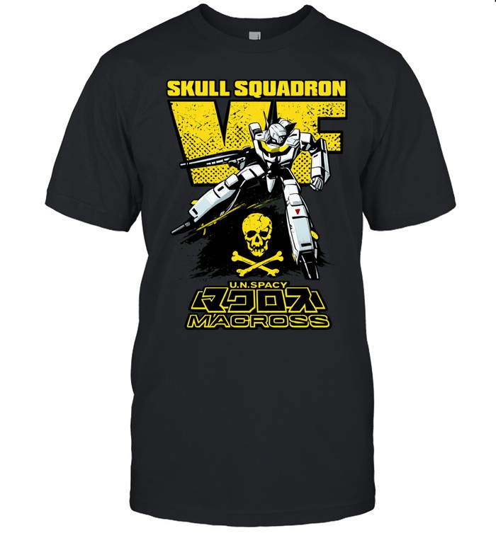 Skull Squadron VF Macross Roy Focker Valkyrie Robotech Anime Unisex T-Shirt