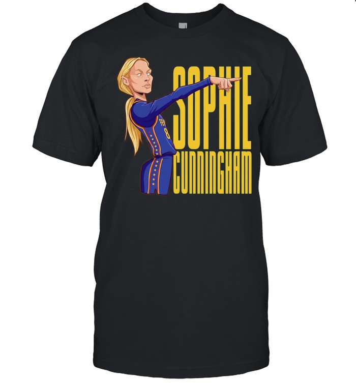 Sophie Cunningham Indiana Fever WNBA Player Basketball cartoon pointing Unisex T-Shirt
