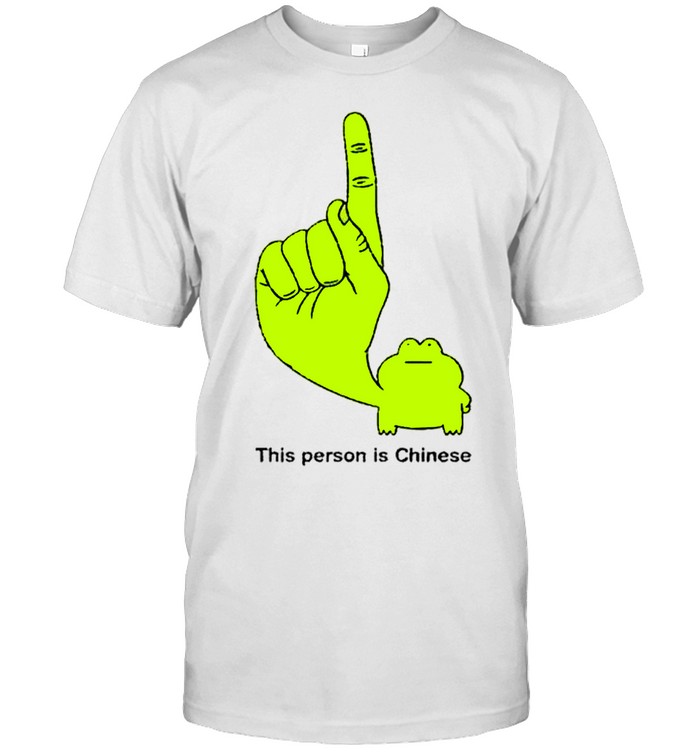 This Person Is Chinese Green Frog Pointing Finger Meme Unisex T-Shirt