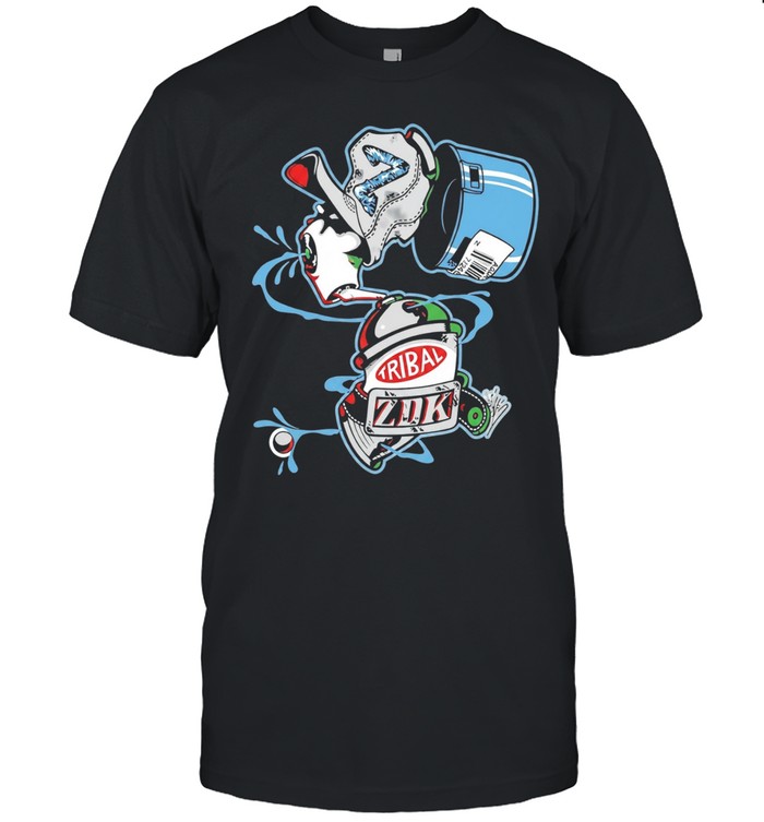 Tribal ZDK Spraying Paint Art Logo Unisex T-Shirt