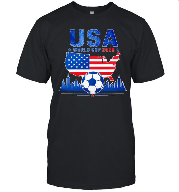 USA World Cup 2026 soccer city skyline Unisex T-Shirt