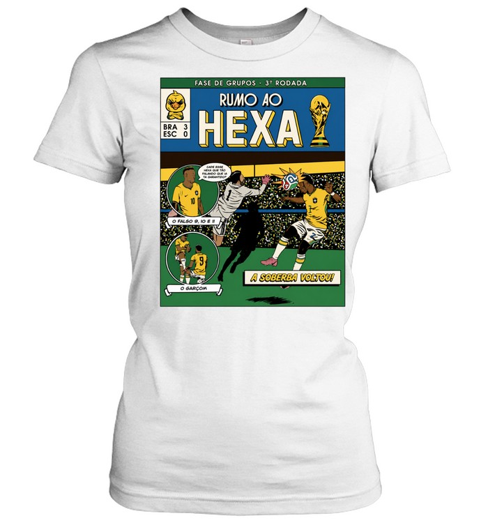 Vinicius Junior Brazil National Football Team 2026 Rumos ao Hexa Fases de Grupos Women T-Shirt