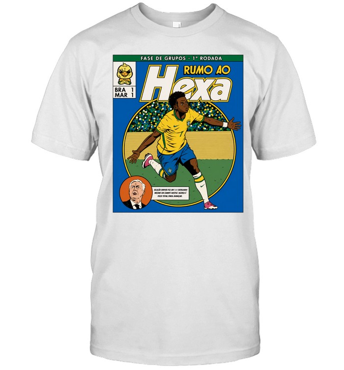 Vinicius Junior Brazil National Team Rumo ao Hexa Fase de Grupos 1 Rodada Unisex T-Shirt